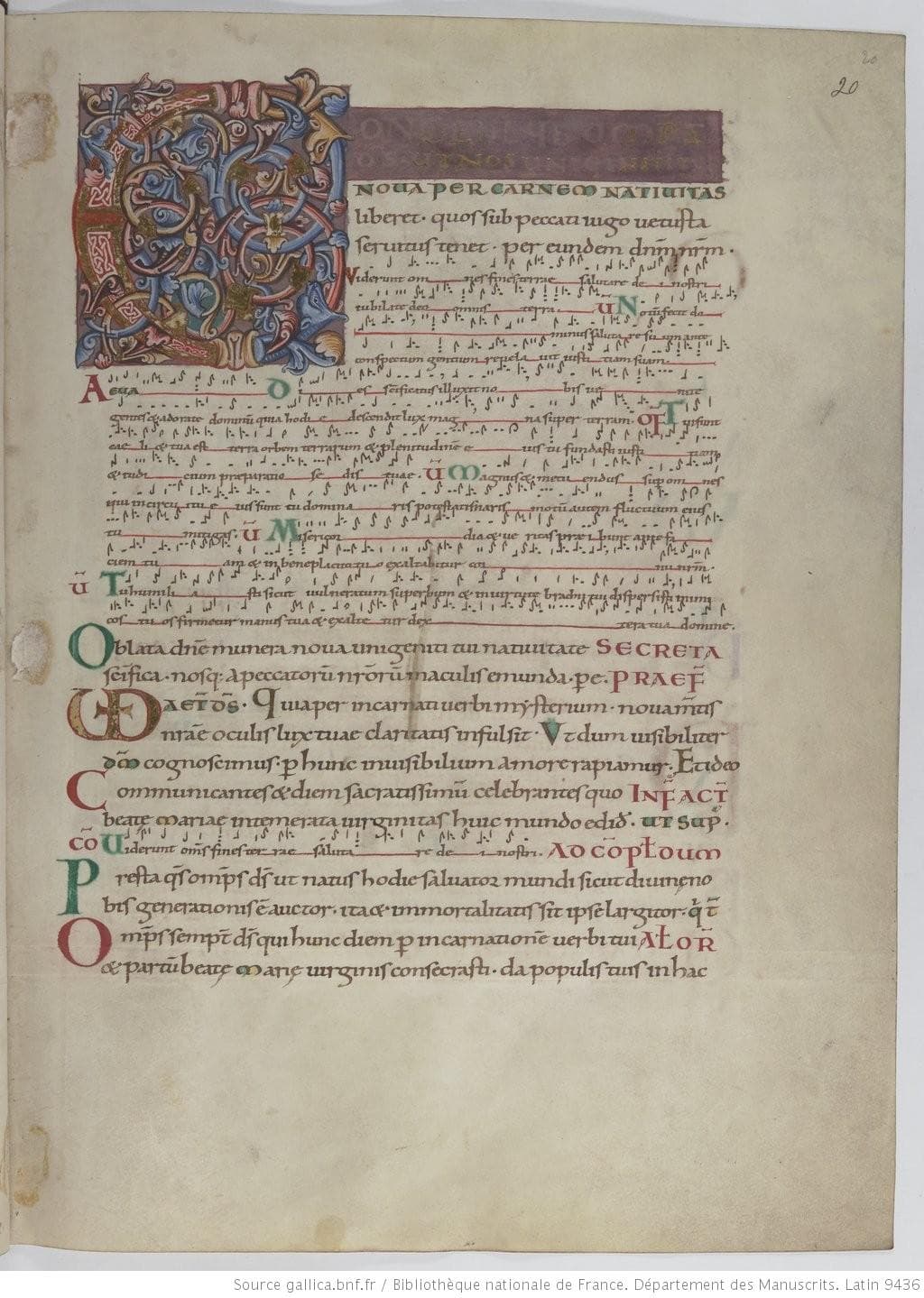 Partition 11ème siècle